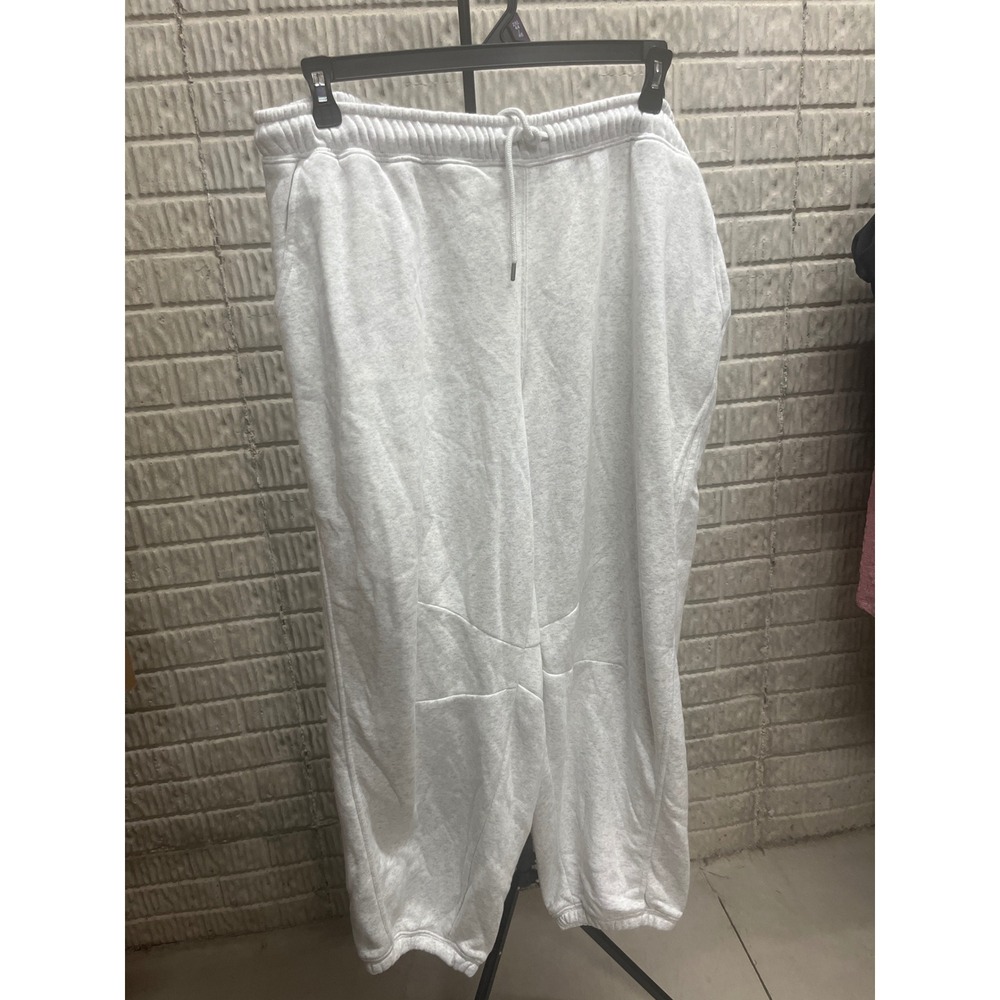 Target Womens Mid-Rise Jogger Sweatpants Light Heather Gray 1X New With‎ Tags